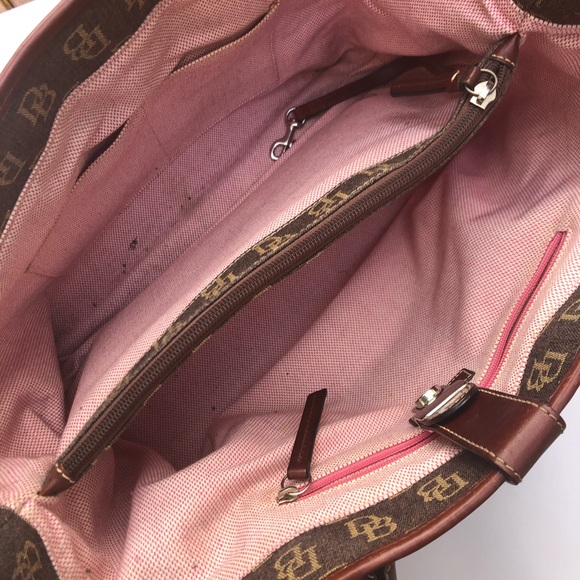 Dooney & Bourke Brown Large Tote Shoulder Bag - Picture 6 of 7